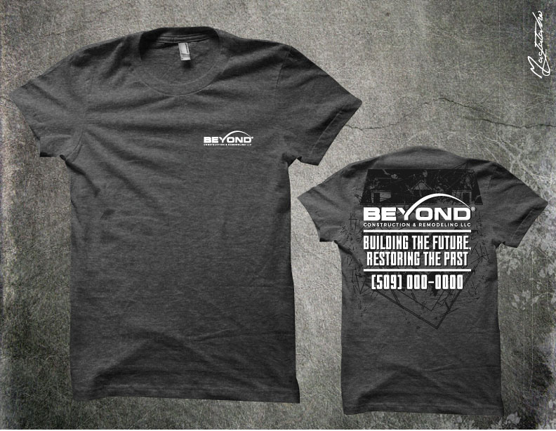 Diseño de Camiseta por Taho Design para Beyond Construction & Remodeling LLC | Diseño #20423569
