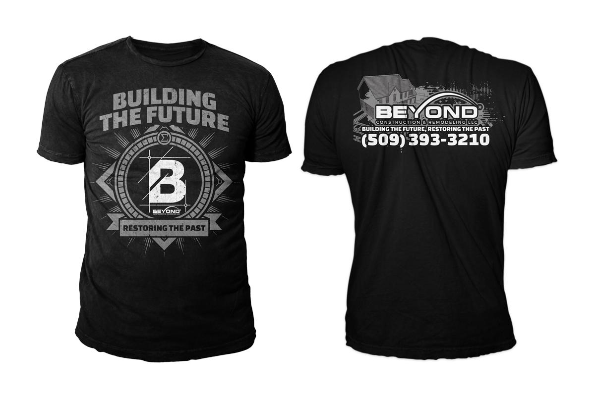 Design de T-shirt par D'Mono pour Beyond Construction & Remodeling LLC | Design #20457107