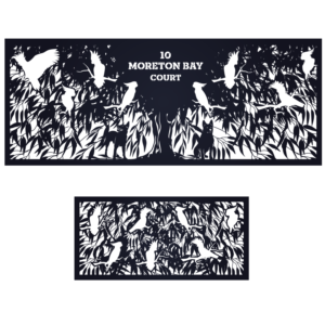 Australian Inspired Laser-Cut Gate | Diseño Con Ilustración por Gabriel T. Marques