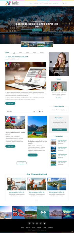 Web Design par pb pour NoTe Norwegian Teaching | Design : #20395169