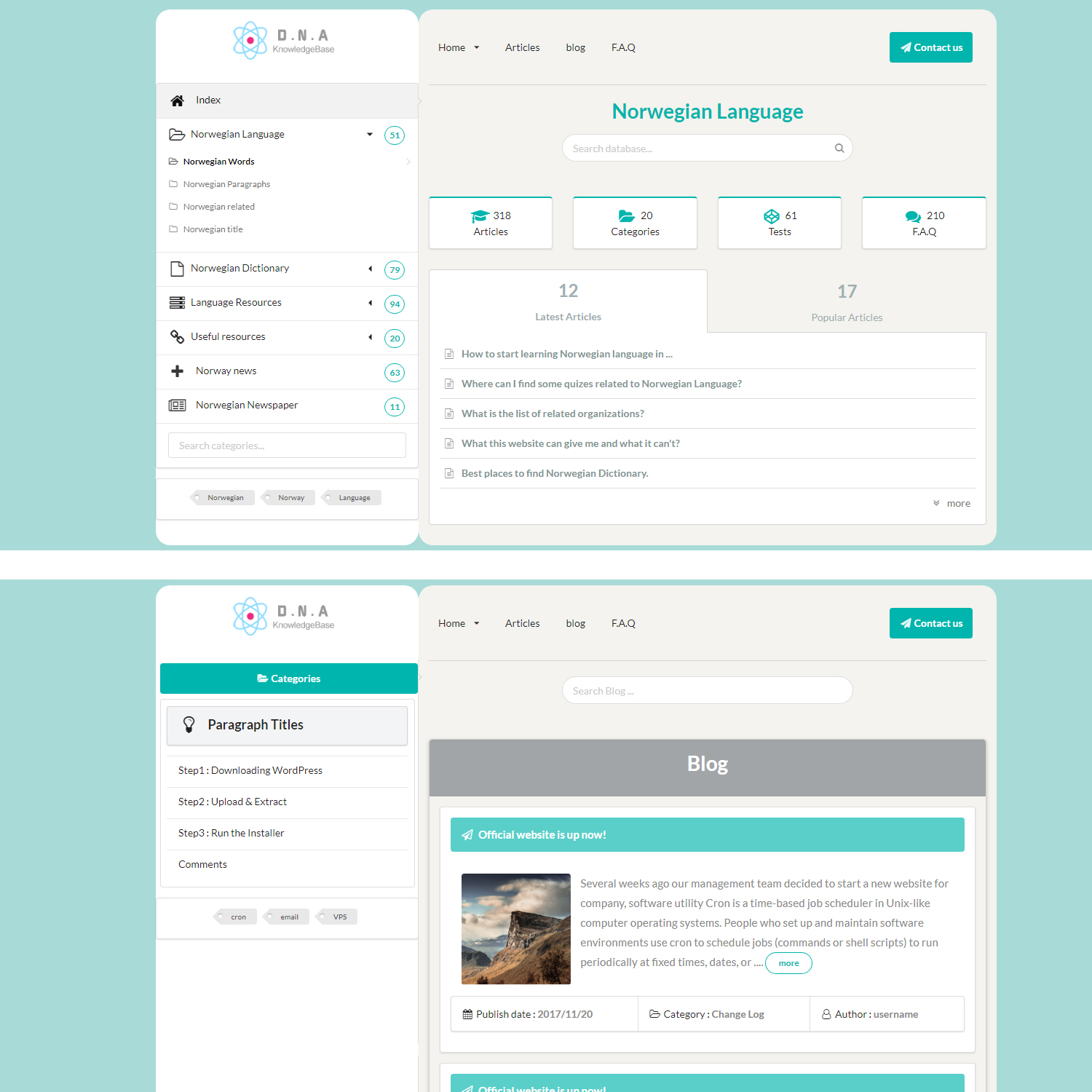 Web-Design von Asasi für NoTe Norwegian Teaching | Design #20486927