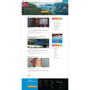 Web Design par AbhishekRoyBunty pour NoTe Norwegian Teaching | Design : #20424621