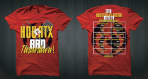 2018 Houston vs. Austin BBQ Throwdown! | Diseño de Camiseta por Taho Design