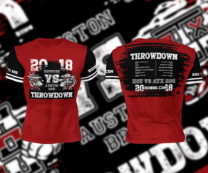 2018 Houston vs. Austin BBQ Throwdown! | T-shirt Design by Yafi Mridha