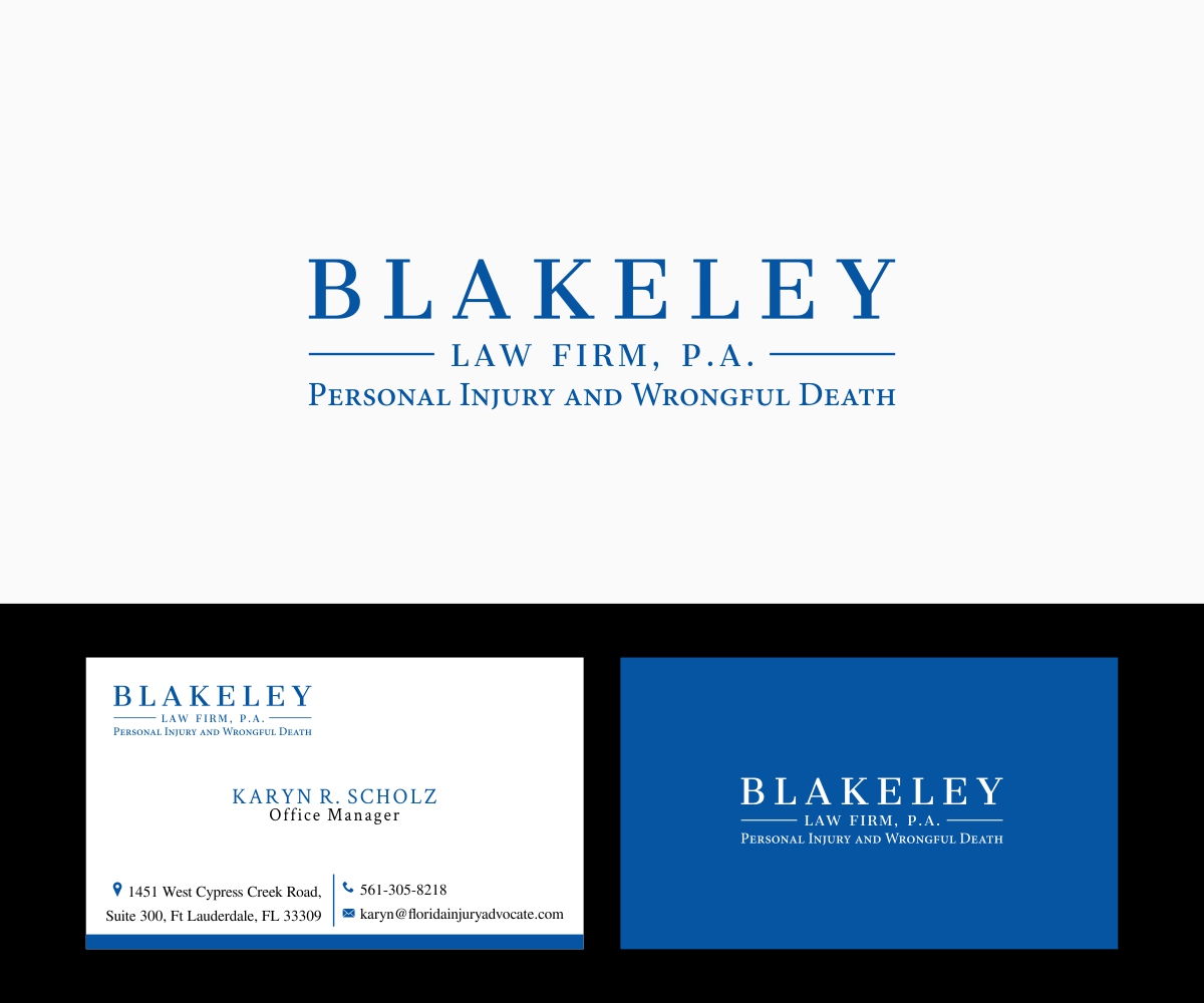 Logo Design by B8 for Blakeley Law Firm | Design: #20393195