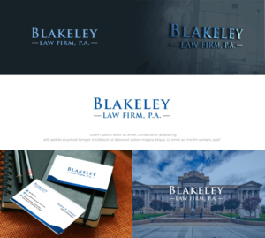 Logo Design by Ankit Bhattarai for Blakeley Law Firm | Design: #20388110