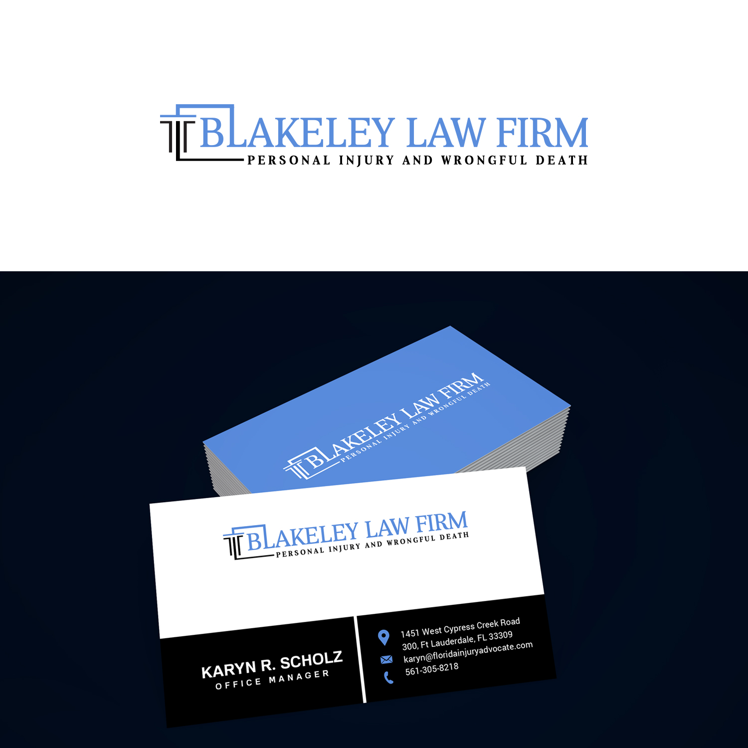 Logo Design by Maxo-Biz for Blakeley Law Firm | Design #20391778