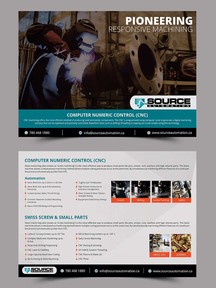 Flyer Design by ESolz Technologies for Source Automation Inc | Design #20389237