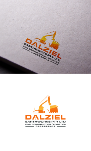 Dalziel Earthworks Pty Ltd / Civil Construction / Logistics / 0429965413 | Logo Design by logo_s