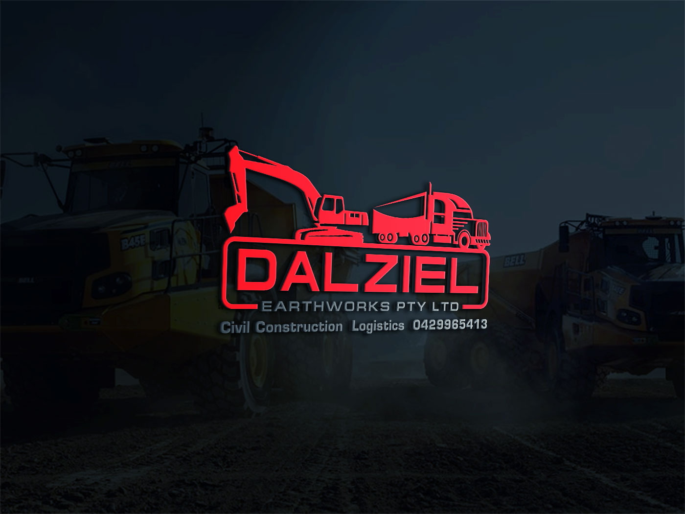 Logo-Design von Deziners Zone für Dalziel Earthworks Pty Ltd | Design #20389375