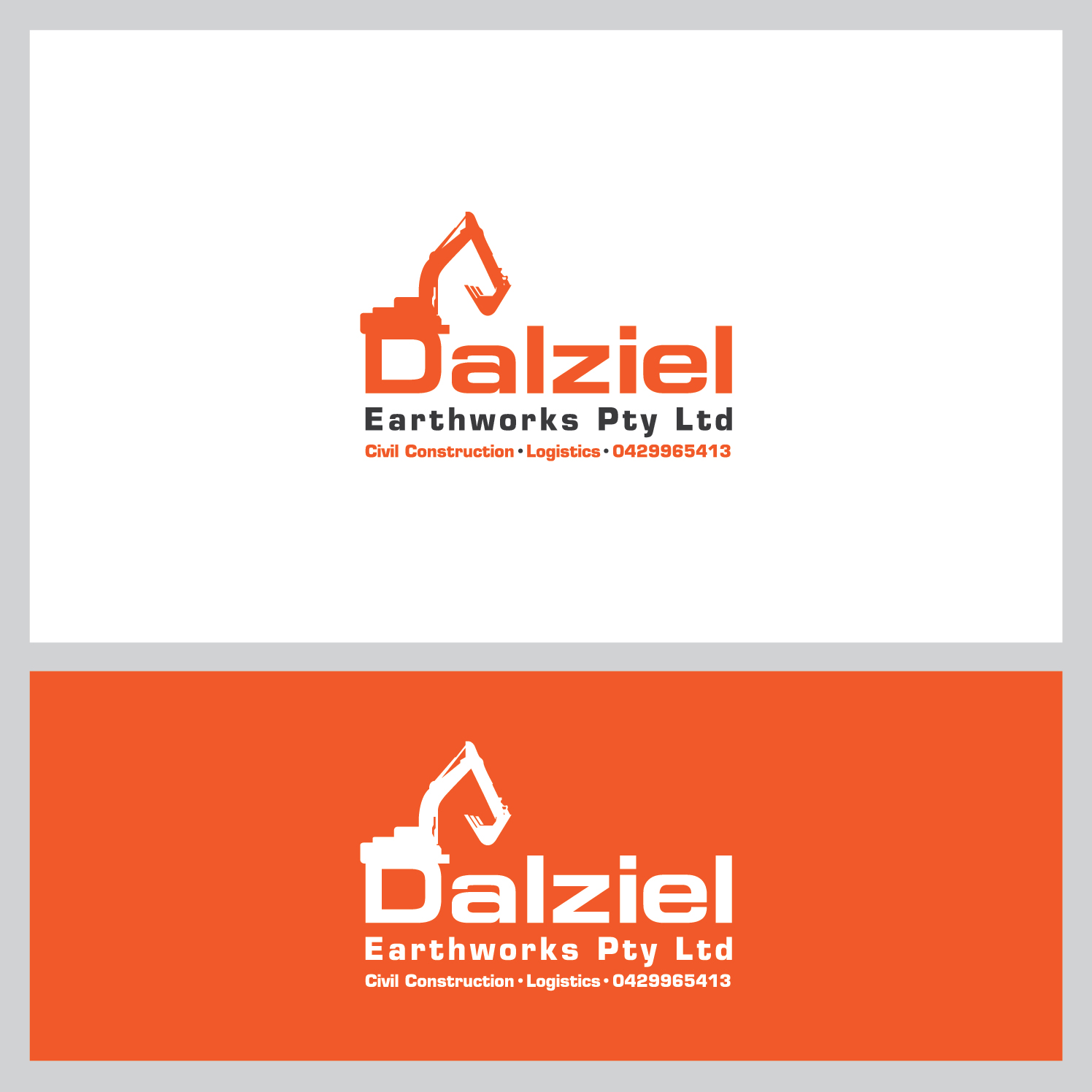 Logo-Design von Deziners Zone für Dalziel Earthworks Pty Ltd | Design #20389377