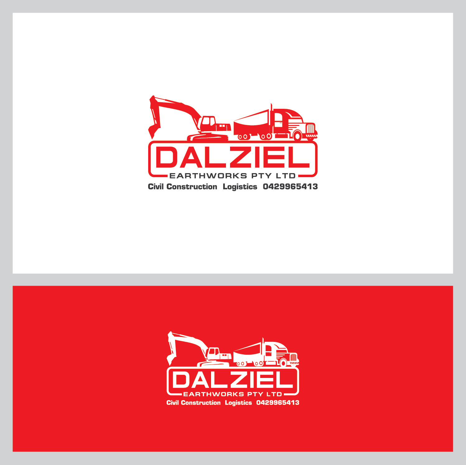 Design de Logo par Deziners Zone pour Dalziel Earthworks Pty Ltd | Design #20389379