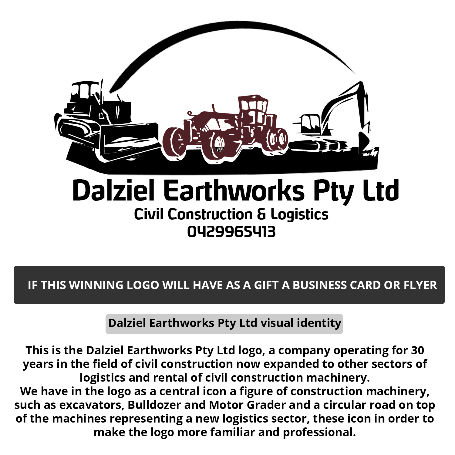 Design de Logo par Miguel Caetano pour Dalziel Earthworks Pty Ltd | Design #20786236