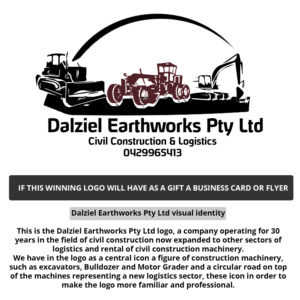 Diseño de Logo por Miguel Caetano para Dalziel Earthworks Pty Ltd | Diseño: #20786236