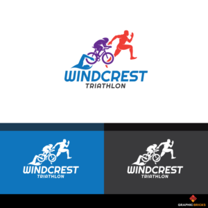 Windcrest Triathlon | Diseño de Logo por Graphic Bricks