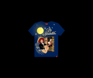 La Serenata TShirt - 1940s Mexican Inspired TShirt Design of a Serenade Scene  | Diseño de Camiseta por Andrés Sebastián