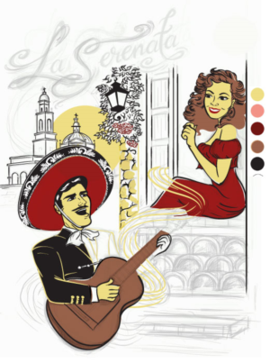 T-Shirt-Design von MissJo Designs für Dama De Oro Clothing | Design: #20439051