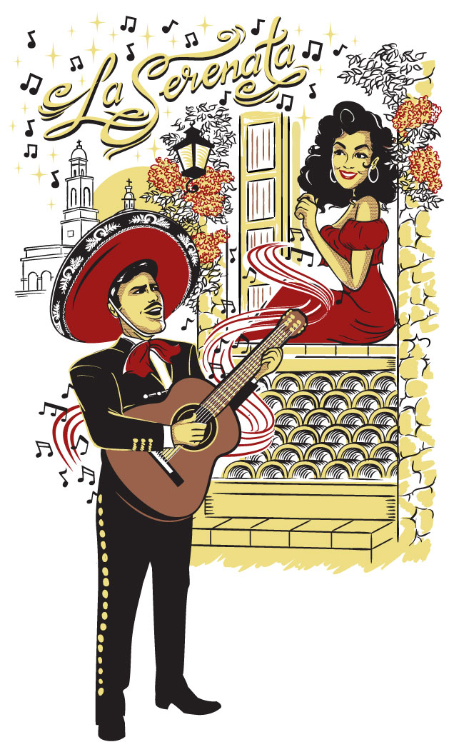 T-shirt Design by MissJo Designs for Dama De Oro Clothing | Design #20554020