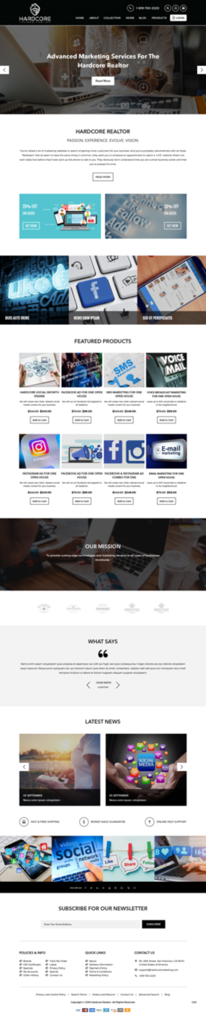 Web Design by pb for Shane | Design: #20403605
