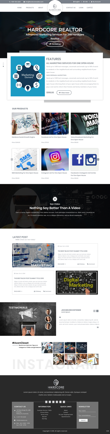 Diseño Web por pb para Shane | Diseño #20403608