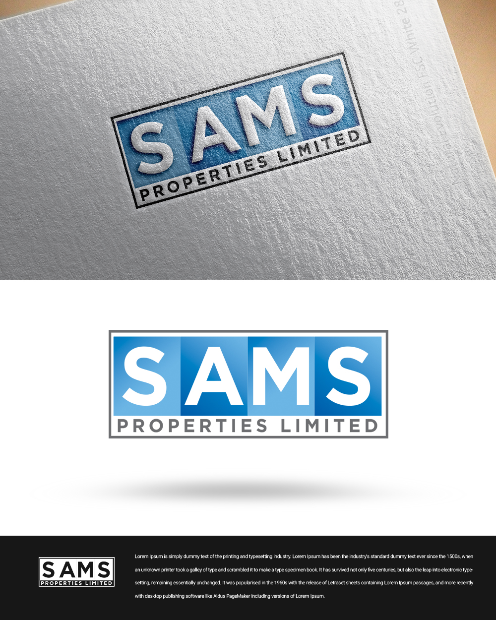 Logo Design by zingodesigns258 for SAMS Properties Limited | Design #20413907