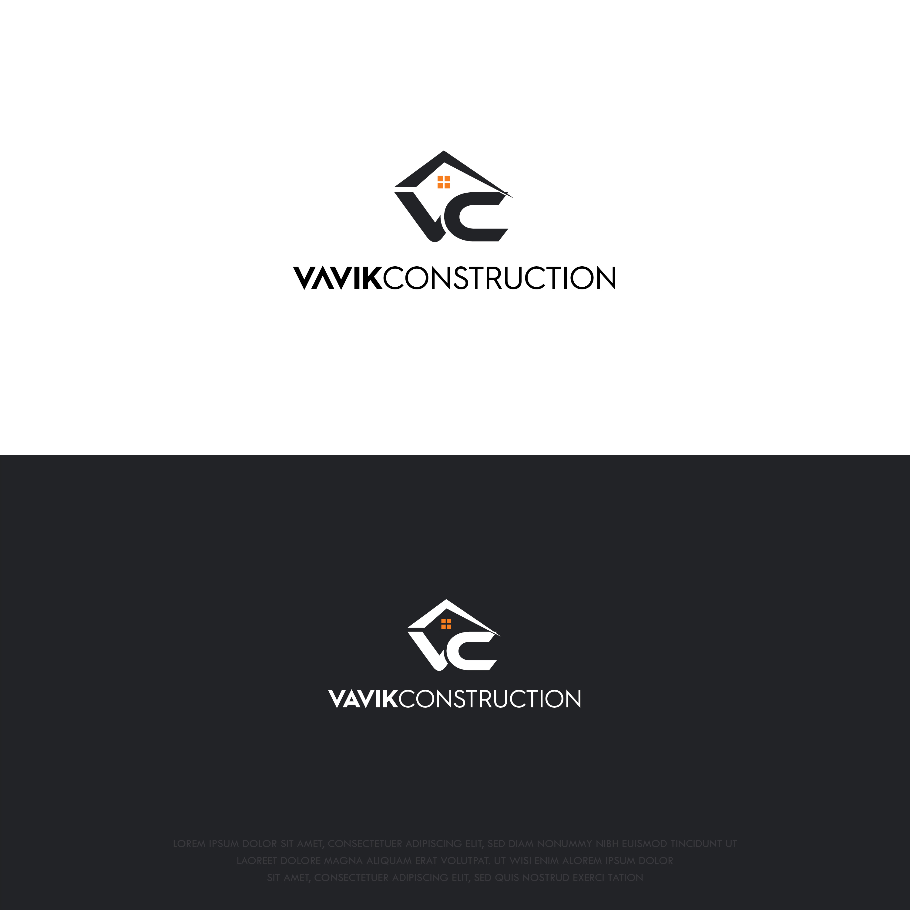 Logo Design by Coneagles for Vevik Construction  | Design #20452475