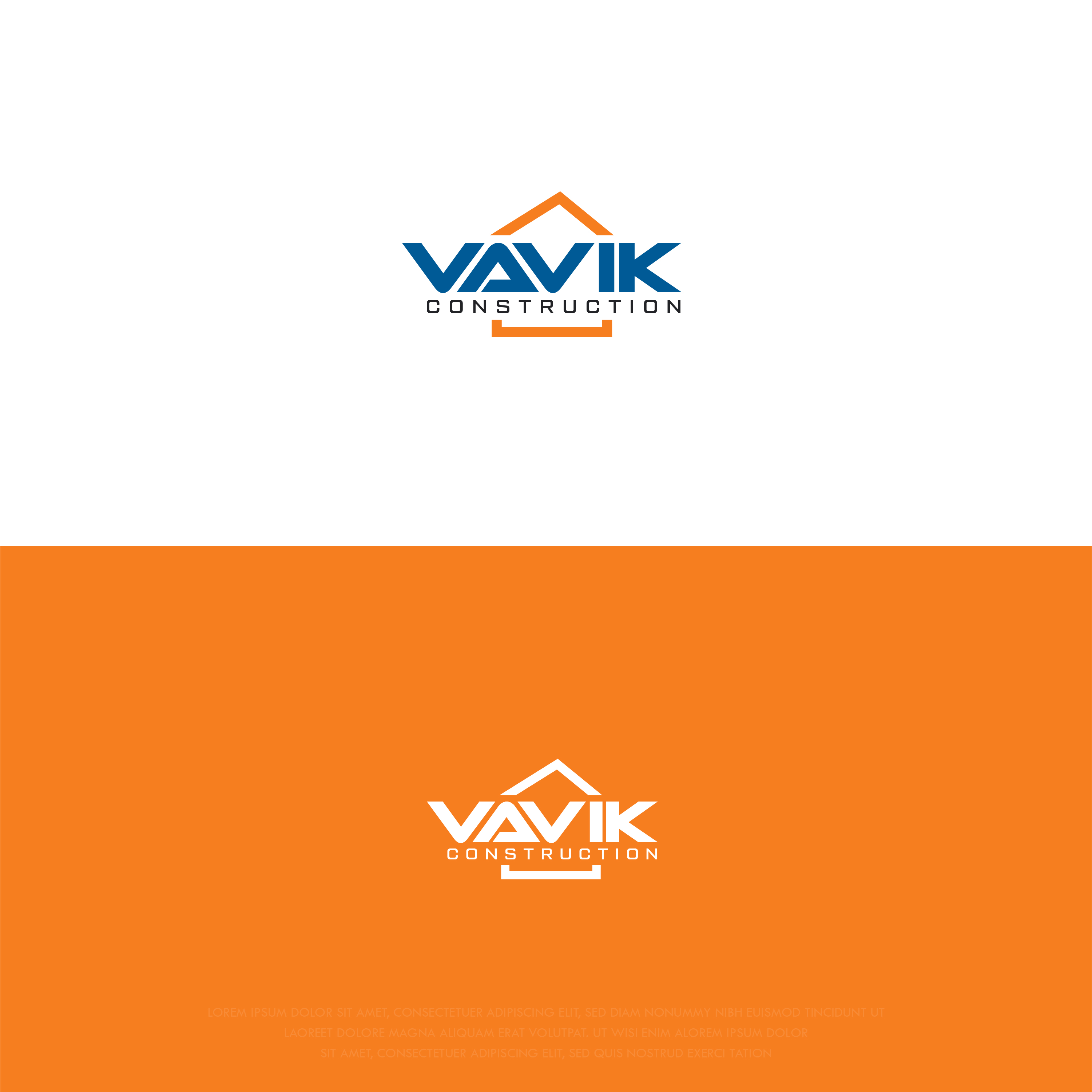 Logo Design by Coneagles for Vevik Construction  | Design #20452485