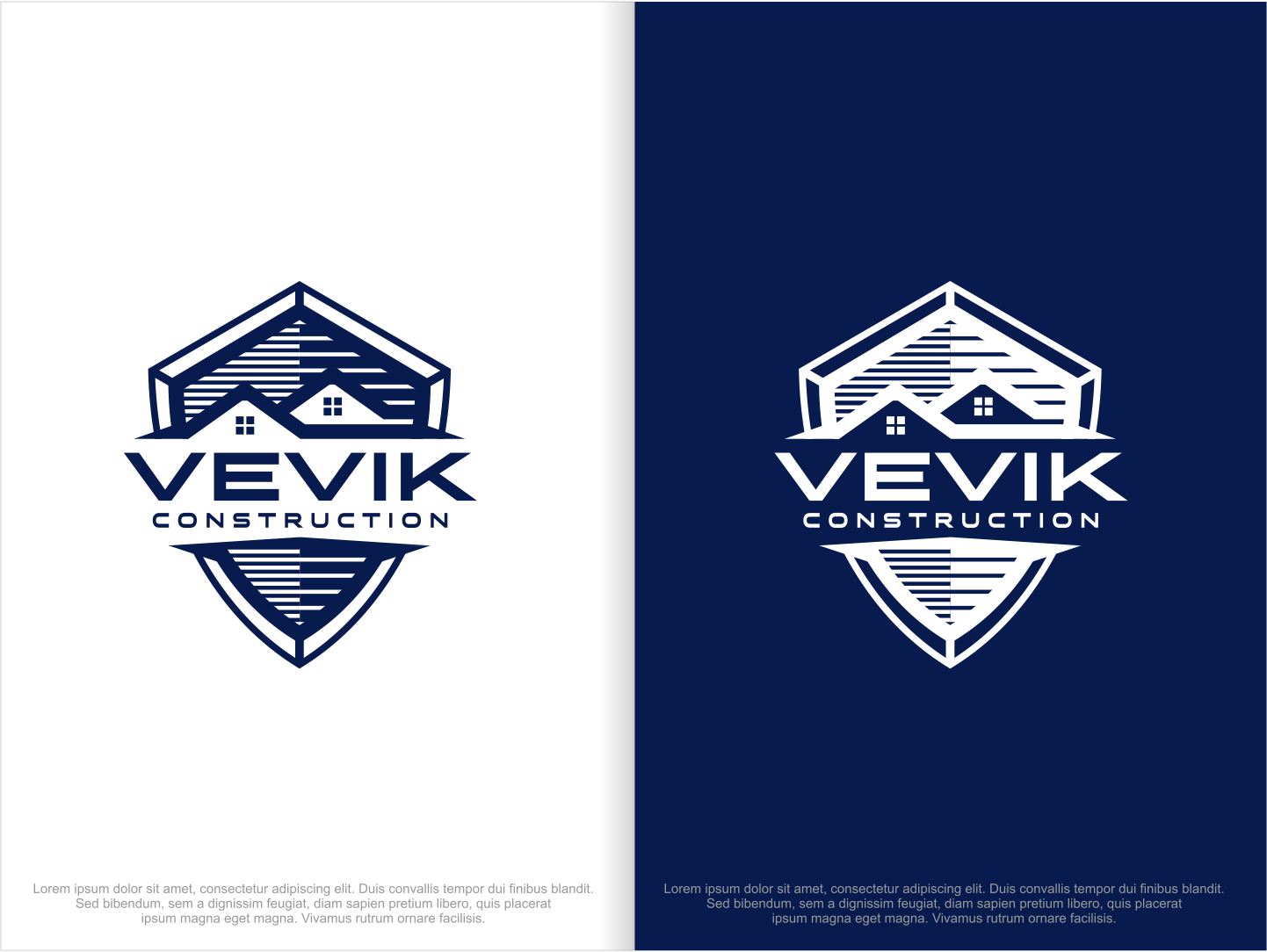 Logo Design by artswolf for Vevik Construction  | Design #20452675