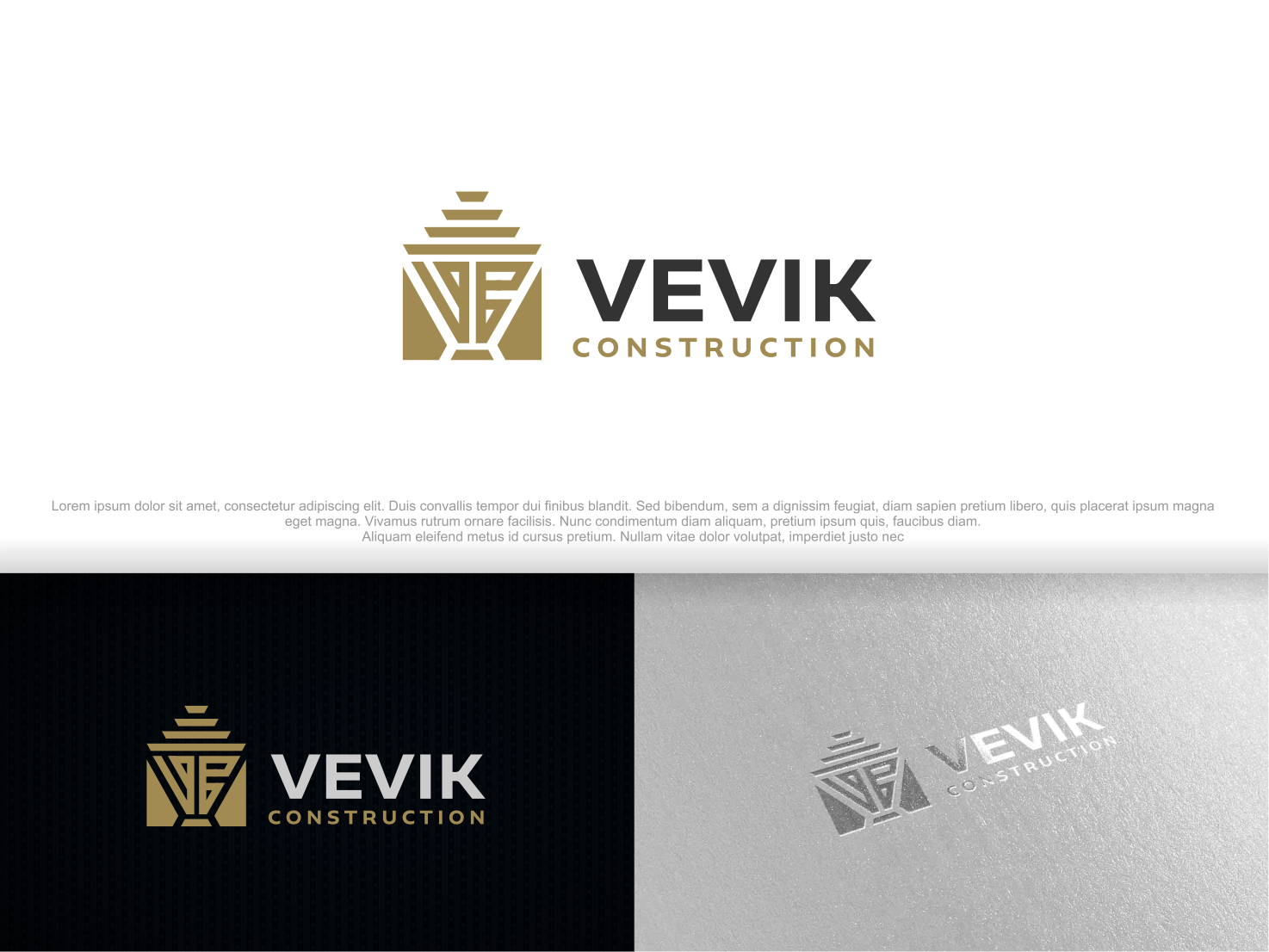 Logo Design by artswolf for Vevik Construction  | Design #20452676