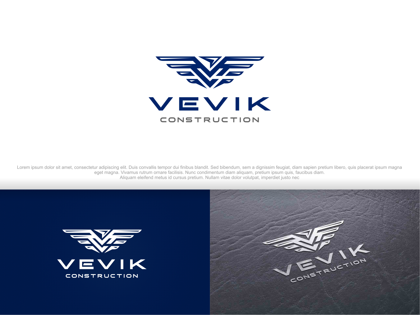 Logo Design by artswolf for Vevik Construction  | Design #20452685