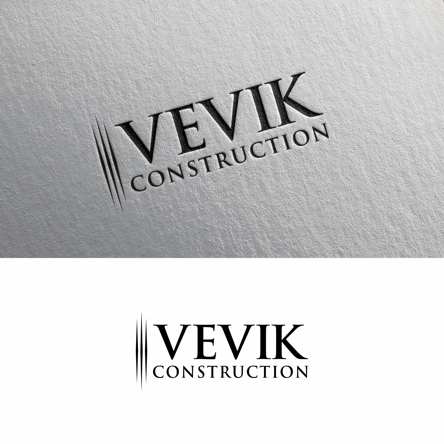 Logo Design by saher khan 2 for Vevik Construction  | Design #20406435
