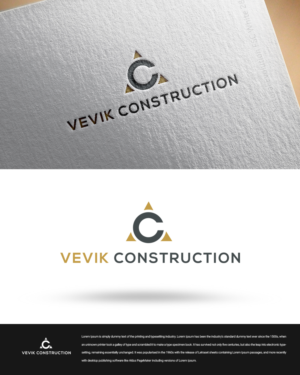 Logo Design by zingodesigns258 for Vevik Construction  | Design: #20413897