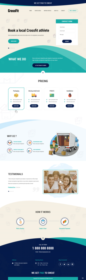 Web Design by pb for CrossFit Movers | Design: #20403619