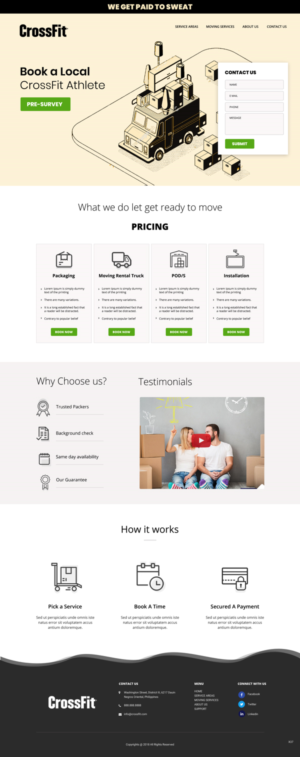 Web Design by pb for CrossFit Movers | Design: #20403625