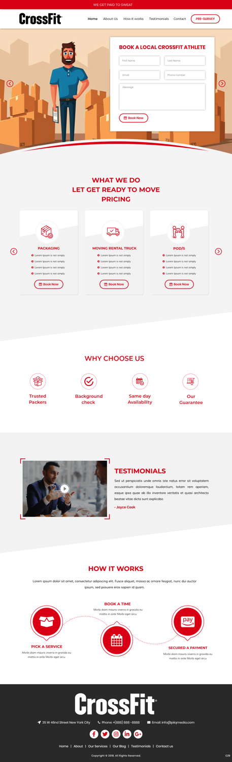 Web Design by pb for CrossFit Movers | Design #20413304