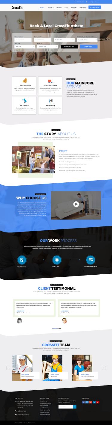 Web Design by WebPixel for CrossFit Movers | Design #20595012