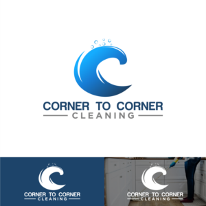 Corner to Corner Cleaning | Logo Design by zatsukiki