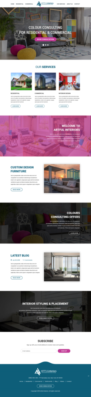 Web-Design von pb für Artful Interiors | Design: #20403626