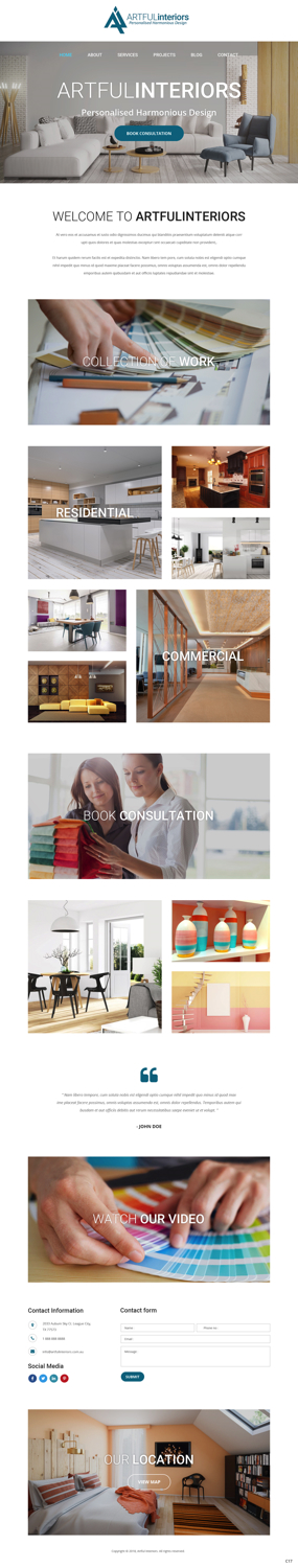 Web-Design von pb für Artful Interiors | Design: #20403627