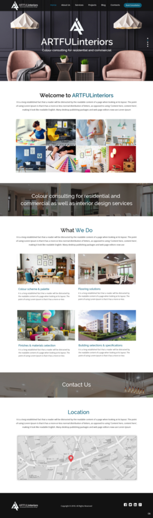 Web-Design von pb für Artful Interiors | Design: #20403631