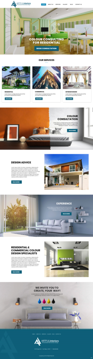 Web-Design von pb für Artful Interiors | Design: #20403636