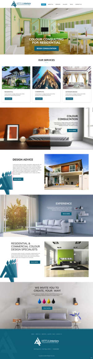 Web-Design von pb für Artful Interiors | Design: #20433795