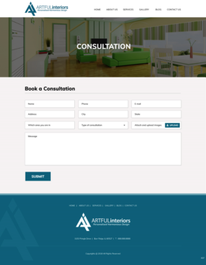 Web-Design von pb für Artful Interiors | Design: #20433796