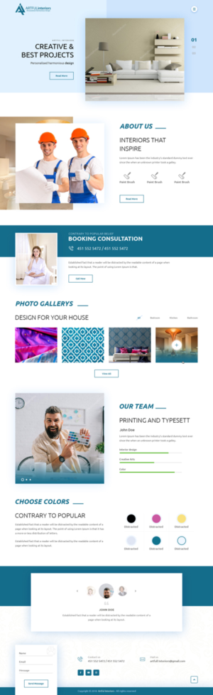 Web-Design von Sujit Banerjee für Artful Interiors | Design: #20401767
