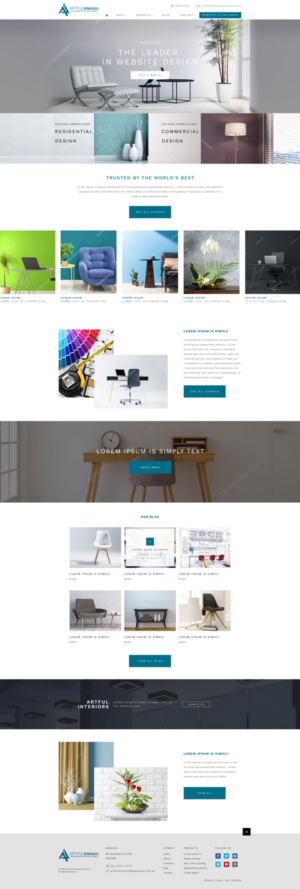 Web-Design von Sujit Banerjee für Artful Interiors | Design: #20401769