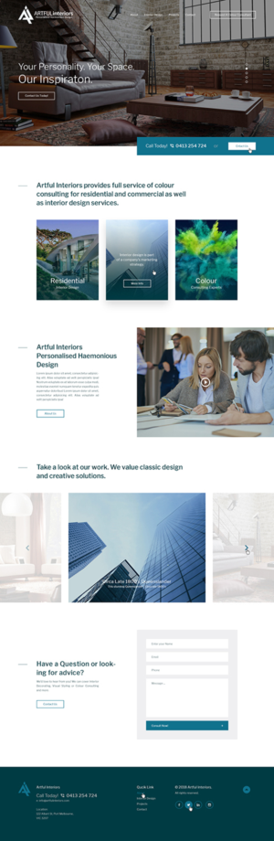 Web-Design von Ved Web Services für Artful Interiors | Design: #20402570