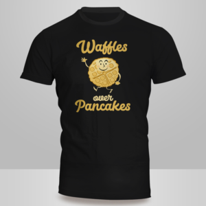 Food T shirt design because we love waffles | Diseño de Camiseta por Kero