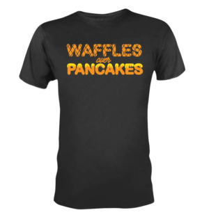 Food T shirt design because we love waffles | T-shirt Design by 75-R-P-Z