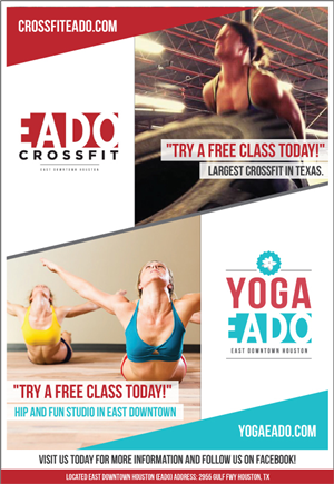 Flyer for Yoga and CrossFit.  | Flyer Design by ABG