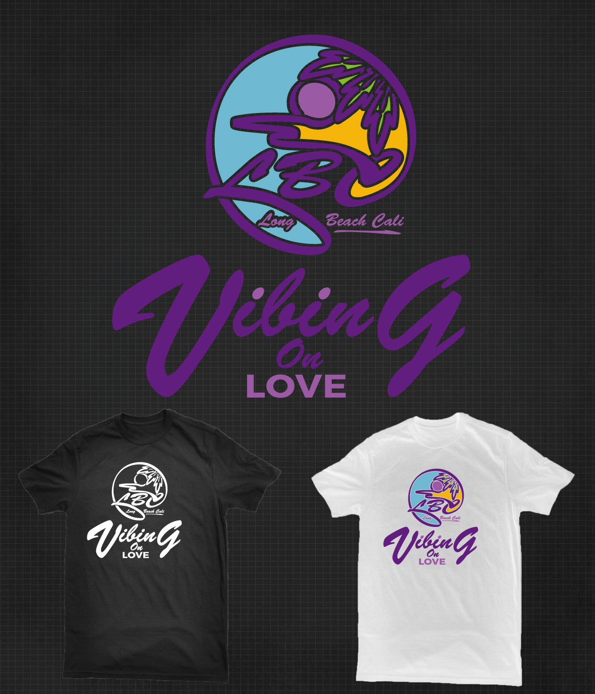 T-shirt Design by SpaGGy for VIBING ON LOVE LLC | Design #20407847